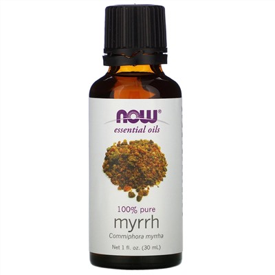 Now Foods, Эфирные масла, мирра, 30 мл (1 жидкая унция)