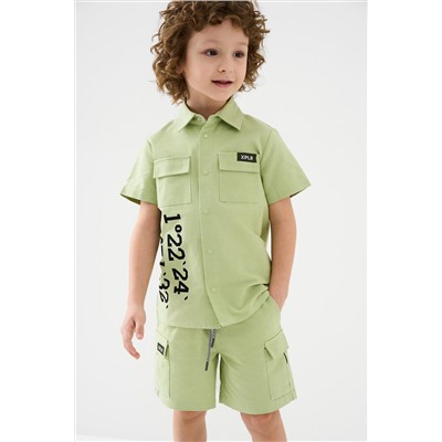Комплект текстильный для мальчиков: рубашка, шорты PLAYTODAY, 1239806