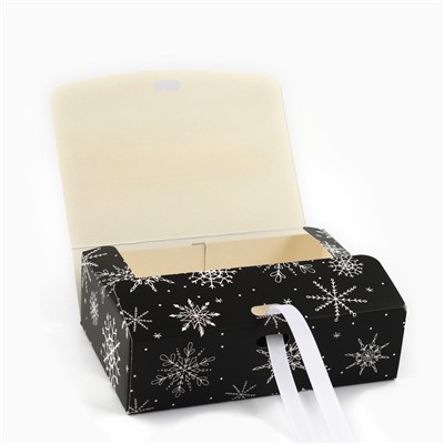 Коробка подарочная новогодняя складная «С Новым годом», 16.5×12×5 см