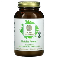 Pure Synergy, Organic Matcha Power, 2.1 oz (60 g) Powder