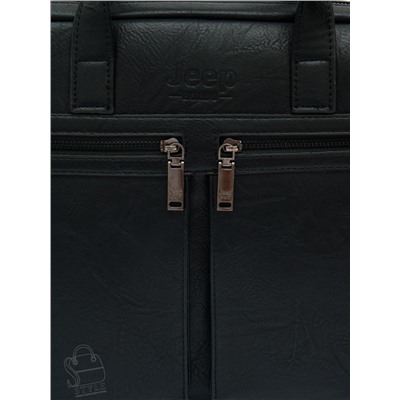 Портфель мужской 6677-3 black Jeep в Новосибирске