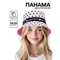 Панама для девочки, двухсторонняя, размер 58-60 Минни Маус