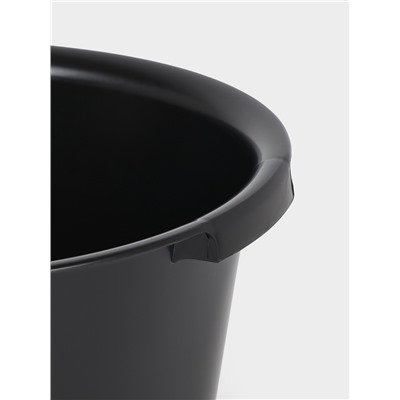 Таз круглый хозяйственный «Эконом», 12 л, d=38 см, h=16 см, пластик, МИКС