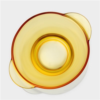 Сервиз столовый «Дымка», 6 предметов: 2 бульонницы 450 мл, 2 тарелки 500 мл, 2 тарелки d=23 см, жёлтый