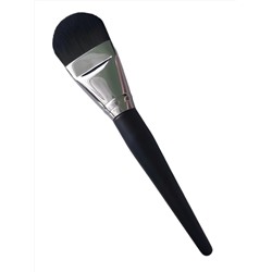 Kristaller Кисть макияжная для нанесения тона и масок плоская округлая, черный, 17 см 27908