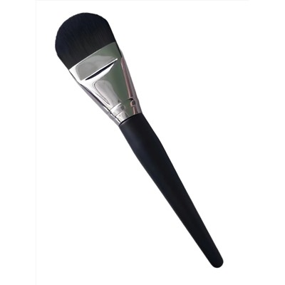 Kristaller Кисть макияжная для нанесения тона и масок плоская округлая, черный, 17 см 27908