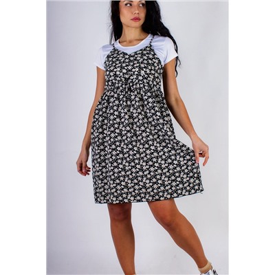 Сарафан с кокеткой+Футболка арт. 8686 НАТАЛИ, 1113943