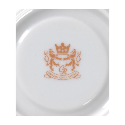 Блюдце Cmielow «Рококо. Гуси», d=12.5 см, фарфор, белое