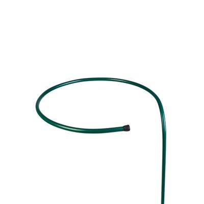 Кустодержатель для цветов, d=40 см, h=90 см, ножка d=1 см, металл, зелёный