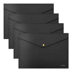 Папка с кнопкой  А4 180мкм 55883 Matt Accent, с неоновой кнопкой ErichKrause