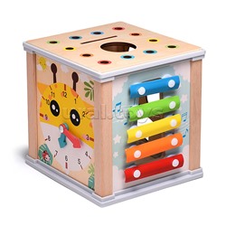 Бизиборд-Куб развивающий "Любимая ферма"