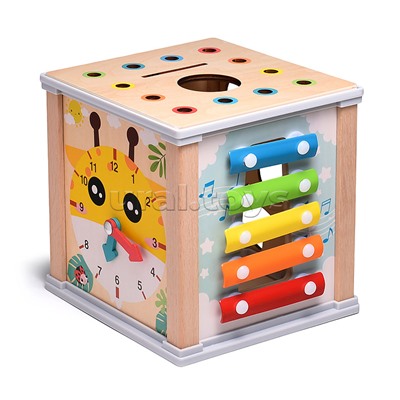 Бизиборд-Куб развивающий "Любимая ферма"