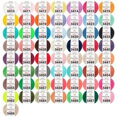 Пряжа Gazzal Baby Cotton 25