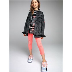 Куртка текстильная джинсовая для девочек
