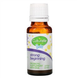 Culturelle, Детский пробиотик + ДГК в каплях, 0-24 месяца, 17 мл (0,57 жидк. унции)