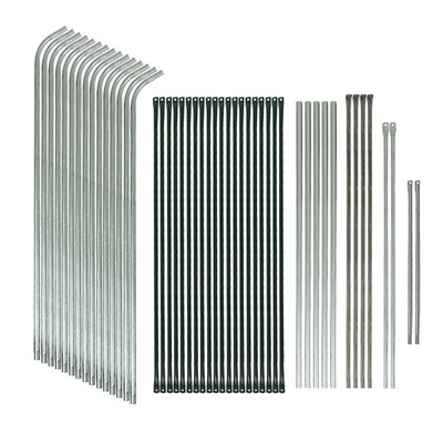 Теплица, 4.9×2.45×2.1 м, оцинкованный металл, профиль d=25 мм, чехол из армированной плёнки 120 мкм