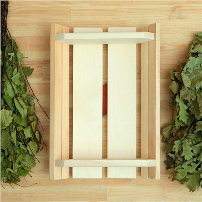 Абажур для бани и сауны «Лист», деревянный, настенный, «Добропаровъ»