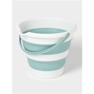 Ведро складное «Флекс», 10 л, 32×34×26 см, морская волна