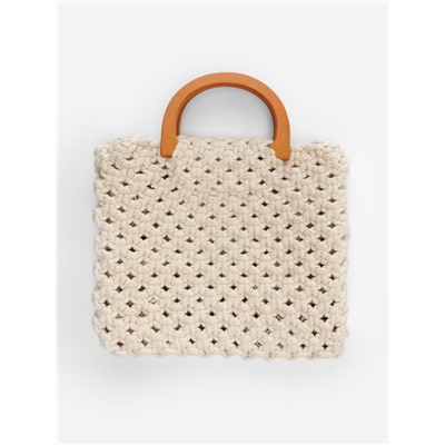 Ручки для сумки деревянные, 11.7×8.2 см, 2 шт., коричневые