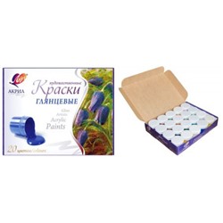 Набор акриловых красок 20цв 20 мл художественные ГЛЯНЦЕВЫЕ 31С 1995-08 Луч