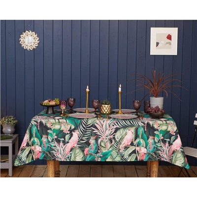 Скатерть «Этель» Tropical parrots 149×110 см, 100% хлопок, саржа 190 г/м²