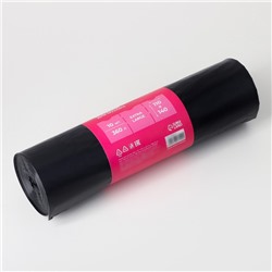 Мешки для мусора Доляна Extra Large, 360 л, 110×140 см, 60 мкм, ПВД, 10 шт., чёрные