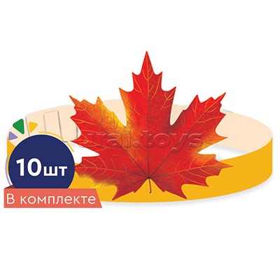 Набор масок-ободков "Красный кленовый лист"