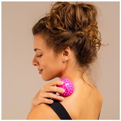 Мяч массажный ONLYTOP Pink, d=6,5 см