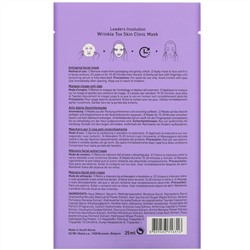 Leaders, Wrinkle Tox, тканевая лечебная маска от морщин, 1 лист, 25 мл