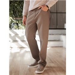 Брюки из плотного хлопка с эластаном