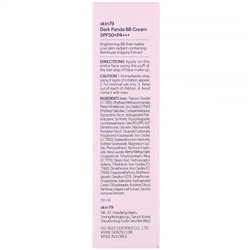 Skin79, Dark Panda, BB Cream, SPF 50+, PA+++, 30 ml