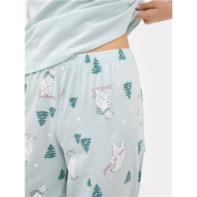 КОМПЛЕКТ ЖЕНСКИЙ (ФУТБОЛКА, БРЮКИ) 592369