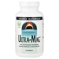 Source Naturals, Ultra-Mag™, комплекс магния,120 таблеток