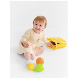 Платье для девочки MINAKU Nature, рост 92-98 см, бежевое