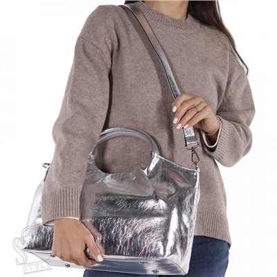 Сумка женская  51106 silver Velina Fabbiano-Safenta