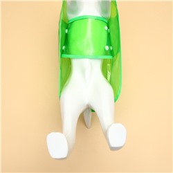 Дождевик для собак, размер S, зеленый