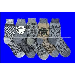 5 ПАР - Носки мужские шерстяные