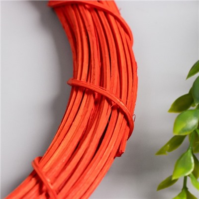 Кольцо для изготовления ловца снов «Красный», d=30 см, ротанг