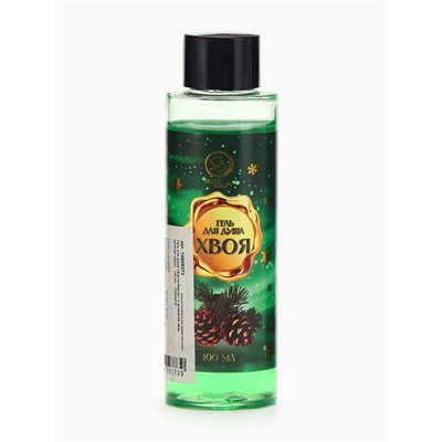 Гель для душа Secret Beauty, аромат хвои, зеленая серия, 100 мл