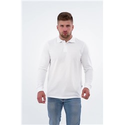 Мужской базовый лонгслив-поло Happyfox