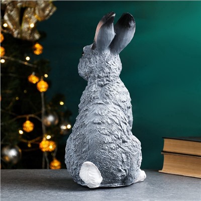 Садовая фигура из полистоуна «Заяц полевой», 33×21×18 см