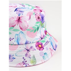 Панама детская для девочки «Бабочки», р-р. 54 см