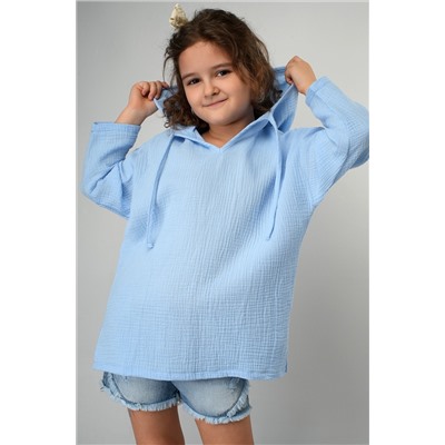 Детская хлопковая пляжная туника из муслина Happyfox