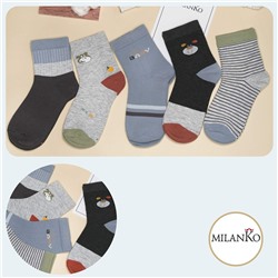 Детские хлопковые носки  (Узор 3) MilanKo D-222