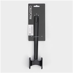 Молоток для мяса Magistro Alum black, 110 грамм, 22 см, чёрный