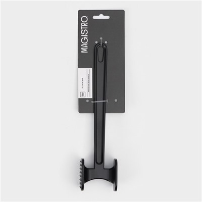 Молоток для мяса Magistro Alum black, 110 грамм, 22 см, чёрный