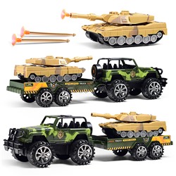 Машина "Военный прицеп" в коробке