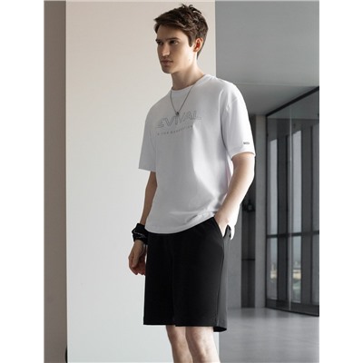 Свободная футболка  с авторским принтом