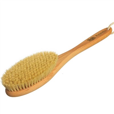 Kristaller Щётка для сухого массажа на ручке, L, 175 пучков, тампико натуральное 17078