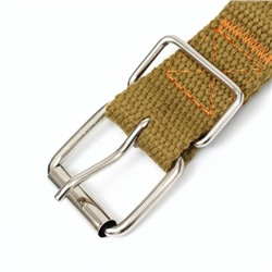 Ошейник брезентовый однослойный, 58×2.5 см, песочный